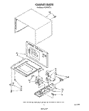 CABINET Diagram and Parts List for MC8990XT0  Whirlpool Microwave