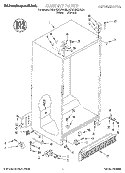 CABINET Diagram and Parts List for KSRP22KDAL00  KitchenAid Refrigerator