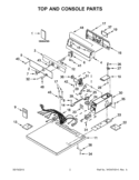 Part Location Diagram of W10396190 Whirlpool WIRING DIAGRAM