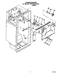 LINER Diagram and Parts List for 3VET23DKAW00  Whirlpool Refrigerator