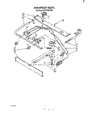 MANIFOLD Diagram and Parts List for SF3020SPW0  Whirlpool Range