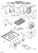 UNIT PARTS Diagram and Parts List for KSBS23INBL00  KitchenAid Refrigerator