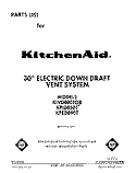 SECTION Diagram and Parts List for KIVD800TOB  KitchenAid Range Hood