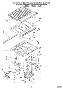 COMPARTMENT SEPARATOR Diagram and Parts List for ET25DMXDN01  Whirlpool Refrigerator