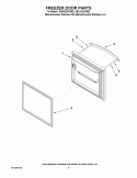 FREEZER DOOR PARTS Diagram and Parts List for KBLS22EVMS2  KitchenAid Refrigerator