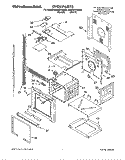 OVEN Diagram and Parts List for KEBS247DBL4  KitchenAid Wall Oven