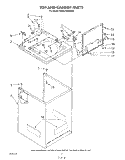 TOP AND CABINET , LITERATURE AND OPTIONAL Diagram and Parts List for KAWE760WAL0  KitchenAid Washer