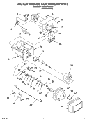 MOTOR AND ICE CONTAINER Diagram and Parts List for BRS70XRANA03  Whirlpool Refrigerator
