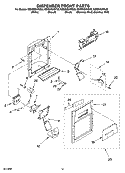 DISPENSER FRONT PARTS Diagram and Parts List for GS6SHEXNT03  Whirlpool Refrigerator