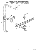 UPPER WASH AND RINSE PARTS, OPTIONAL PARTS (NOT INCLUDED) Diagram and Parts List for KUDP01DLBL7  KitchenAid Dishwasher