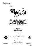 SECTION Diagram and Parts List for SC8536EWW0  Whirlpool Cooktop
