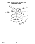 LOWER WASHARM AND STRAINER Diagram and Parts List for KUDP22ST4  KitchenAid Dishwasher