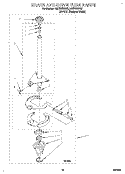 BRAKE AND DRIVE TUBE Diagram and Parts List for LSN7233DW0  Whirlpool Washer