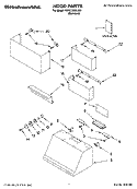 HOOD PARTS Diagram and Parts List for KWCU300LSS1  KitchenAid Range Hood