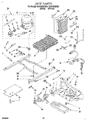 UNIT Diagram and Parts List for TS22AWXDN01  Whirlpool Refrigerator
