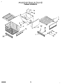 FREEZER SHELF Diagram and Parts List for KSSS42MDX02  KitchenAid Refrigerator