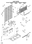 UNIT PARTS Diagram and Parts List for ET4WSKYKQ05  Whirlpool Refrigerator