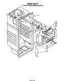 LINER Diagram and Parts List for ET18LJKYSW00  Whirlpool Refrigerator
