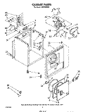 SECTION Diagram and Parts List for LE5750XMW1  Whirlpool Dryer
