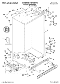 CABINET PARTS Diagram and Parts List for KSSP48QKS02  KitchenAid Refrigerator