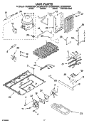 UNIT PARTS Diagram and Parts List for GC3SHEXNB01  Whirlpool Refrigerator