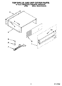 TOP GRILLE AND UNIT COVER PARTS Diagram and Parts List for KSSS48QTX00  KitchenAid Refrigerator