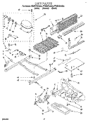 UNIT Diagram and Parts List for ET25DKXAB00  Whirlpool Refrigerator