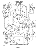 SECTION Diagram and Parts List for LE4930XSW0  Whirlpool Dryer