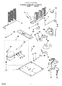 UNIT Diagram and Parts List for ET18NMXJW01  Whirlpool Refrigerator