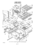 Part Location Diagram of 1110740 Whirlpool Shelf, Cantilever (sold individually, 3 recommended)