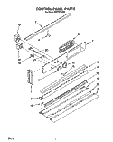 CONTROL PANEL, LIT/OPTIONAL Diagram and Parts List for RB770PXYQ2  Whirlpool Wall Oven