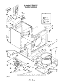 SECTION Diagram and Parts List for LE5810XPW0  Whirlpool Dryer