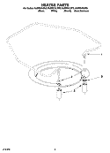 HEATER PARTS Diagram and Parts List for KUDP01ILBT5  KitchenAid Dishwasher