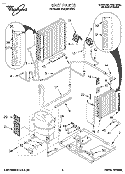 UNIT, LITERATURE Diagram and Parts List for 4XACM18DD0  Whirlpool Air Conditioner