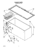 SECTION Diagram and Parts List for EH220FXVN00  Whirlpool Freezer