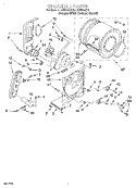 BULKHEAD Diagram and Parts List for LGR5644EQ3  Whirlpool Dryer