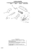 LATCH Diagram and Parts List for KEHC379JBL4  KitchenAid Microwave Oven Combo