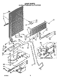 UNIT Diagram and Parts List for ET18JMXWM01  Whirlpool Refrigerator