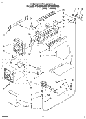 ICEMAKER, LIT/OPTIONAL Diagram and Parts List for 4YED22PWDW00  Whirlpool Refrigerator