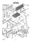 UNIT Diagram and Parts List for KTRS25KWWH01  KitchenAid Refrigerator