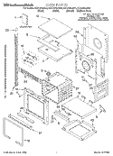 OVEN, LITERATURE Diagram and Parts List for KEHC379JSS0  KitchenAid Microwave Oven Combo