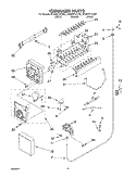 ICE MAKER Diagram and Parts List for GD25BFCHT01  Whirlpool Refrigerator
