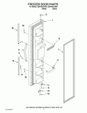 FREEZER DOOR PARTS Diagram and Parts List for ED5VHEXVQ04  Whirlpool Refrigerator
