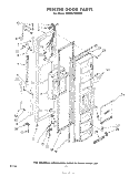 FREEZER DOOR Diagram and Parts List for EHD252SMWR1  Whirlpool Refrigerator