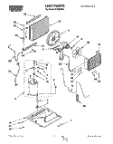 UNIT, LITERATURE Diagram and Parts List for X10002W04  Roper Air Conditioner