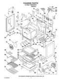CHASSIS PARTS Diagram and Parts List for YKERS308XS2  KitchenAid Range