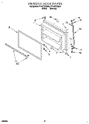 FREEZER DOOR Diagram and Parts List for ET18HTXDN05  Whirlpool Refrigerator