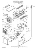 ICEMAKER PARTS Diagram and Parts List for KSSC48QVS03  KitchenAid Refrigerator