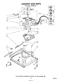 MACHINE BASE Diagram and Parts List for LA6058XSW1  Whirlpool Washer