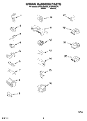 WIRING HARNESS PARTS Diagram and Parts List for WTW5790SQ0  Whirlpool Washer